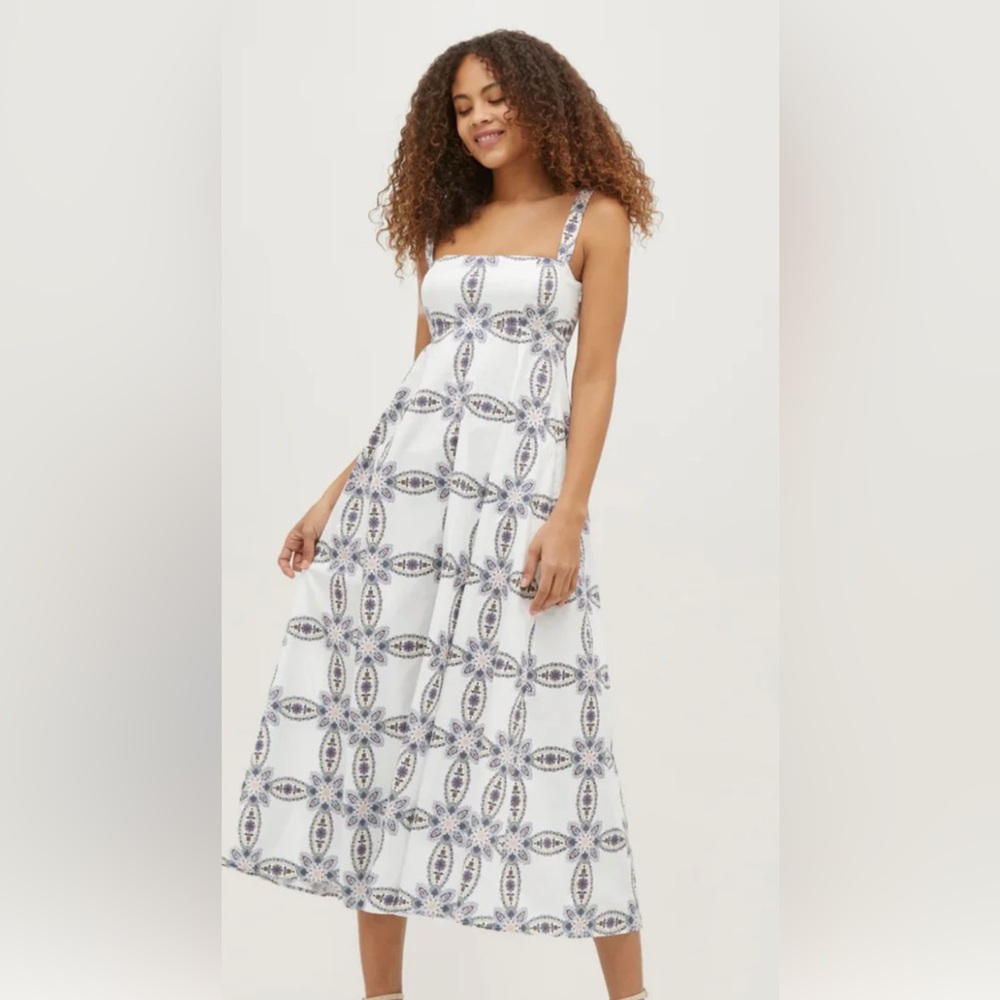NWT Hill House Rowena Dress, Marseille Geo